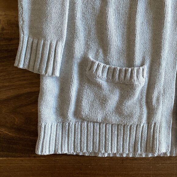 Old Navy Gray Open Front Cardigan Girls' M (8) - Picture 7 of 11